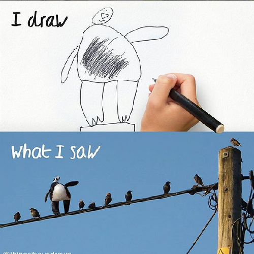The world seen through a child's eyes.
